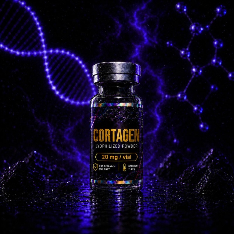 BT BioLabs Cortagen 20mg lyophilized peptide vial for B2B supply