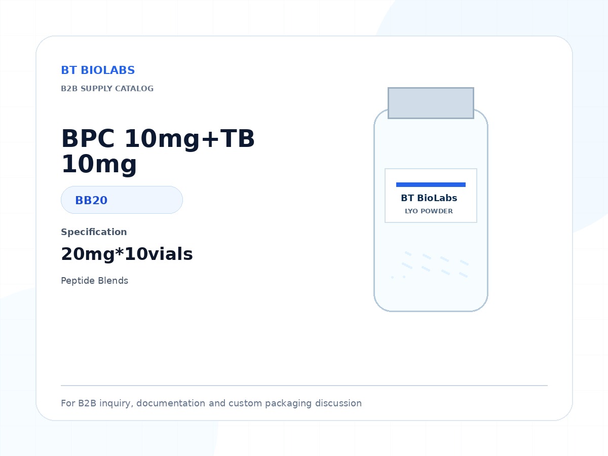 BPC 10mg+TB 10mg 20mg*10vials product image