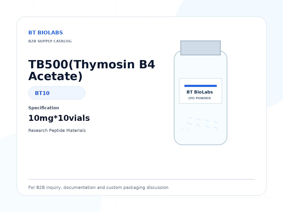 TB500(Thymosin B4 Acetate) 10mg*10vials product image