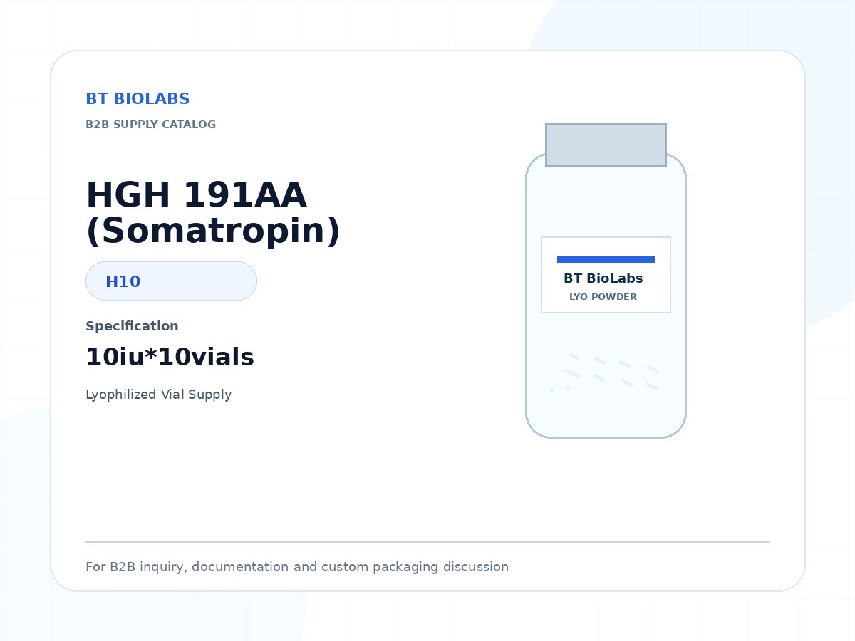 HGH 191AA (Somatropin) 10iu*10vials product image