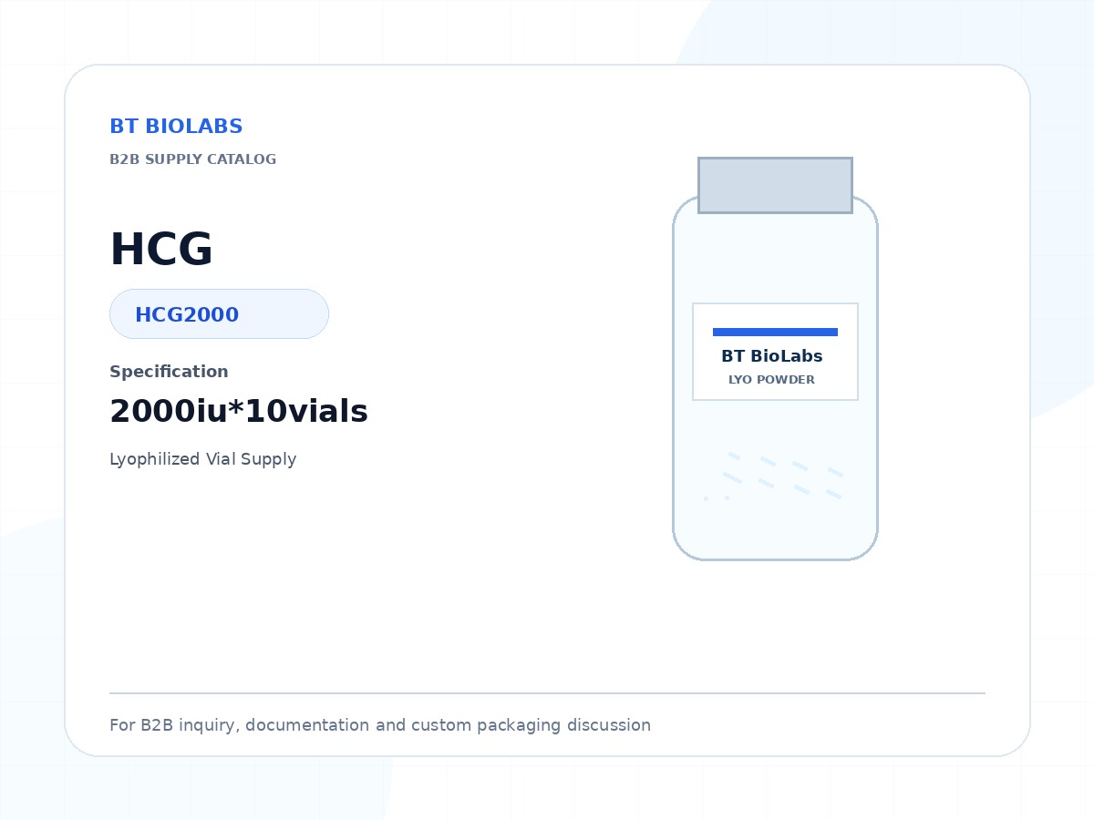 HCG 2000iu*10vials product image
