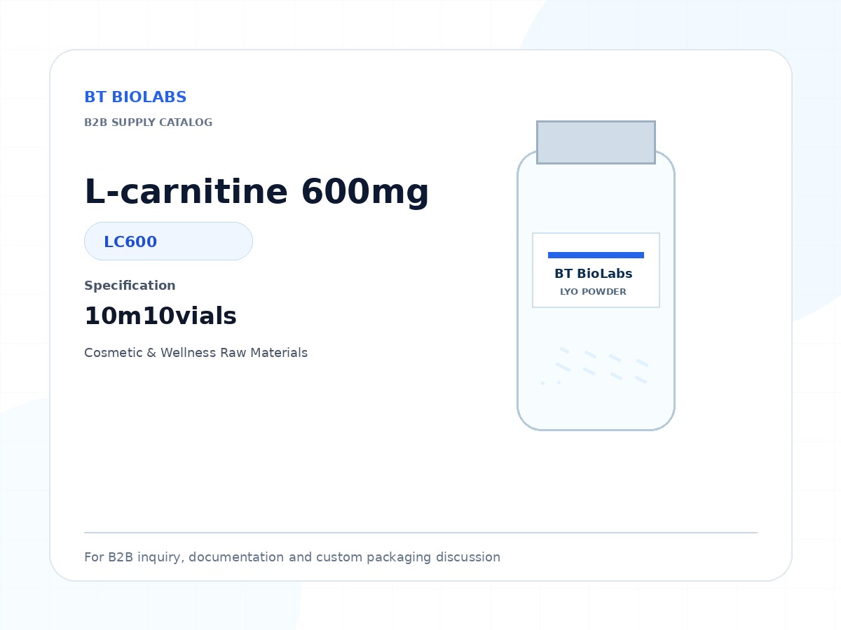 L-carnitine 600mg 10m10vials product image